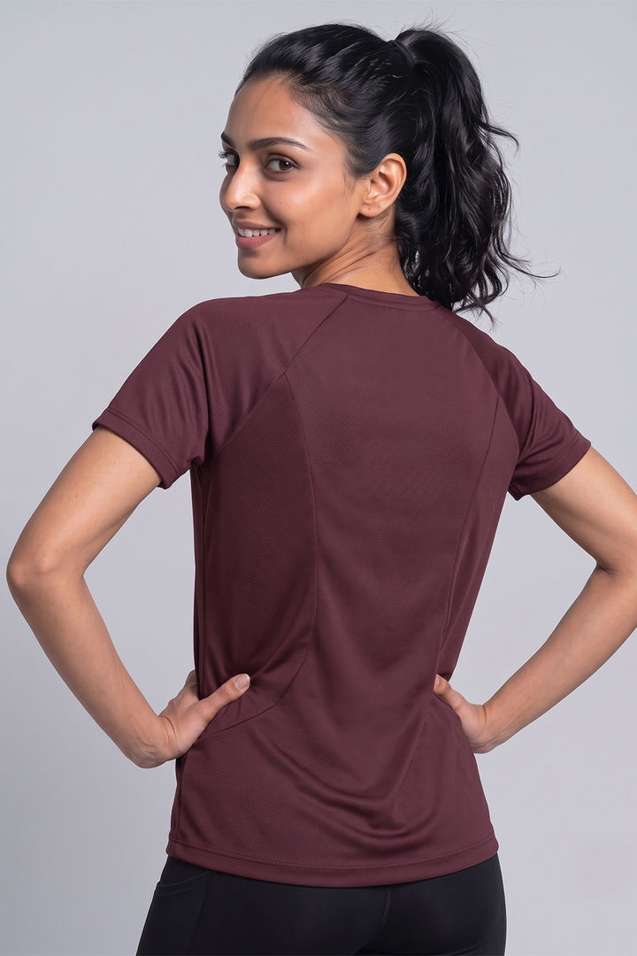 Zelocity Quick Dry Raglan Gym & Training Relaxed Tshirt - Huckleberry — image 3